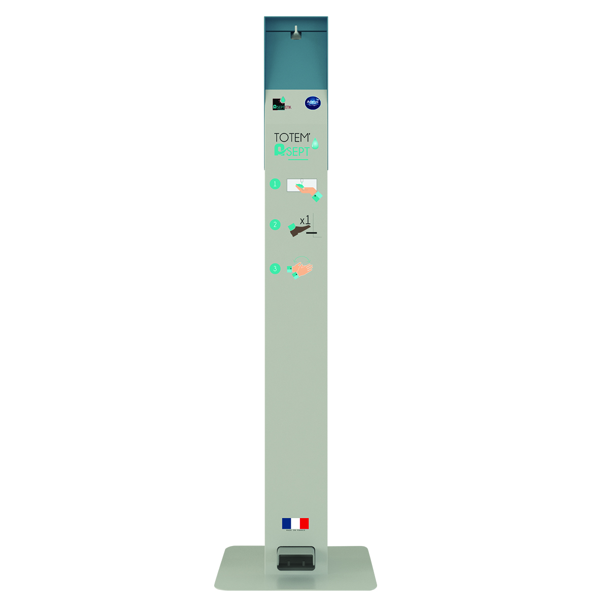 TOTEM ASEPT - COMPACT DESINFECTION MAINS BLANC